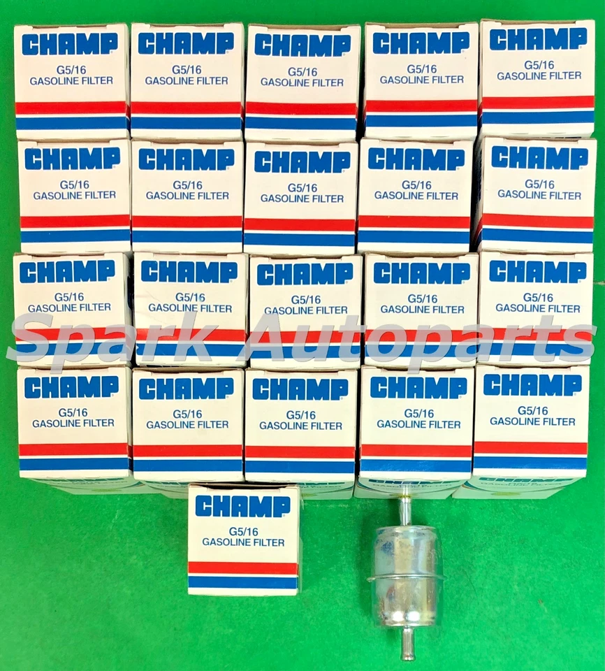 Lot of 21 Fuel Filter CHAMP G5/16 For ISUZU, LADA, CHRYSLER, DODGE, FORD, MAZDA - Imagem 2 de 3