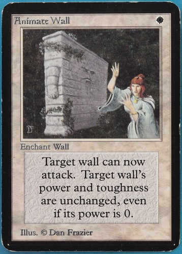 Animate Wall Alpha PLD White Rare MAGIC MTG CARD (ID# 410889) ABUGames