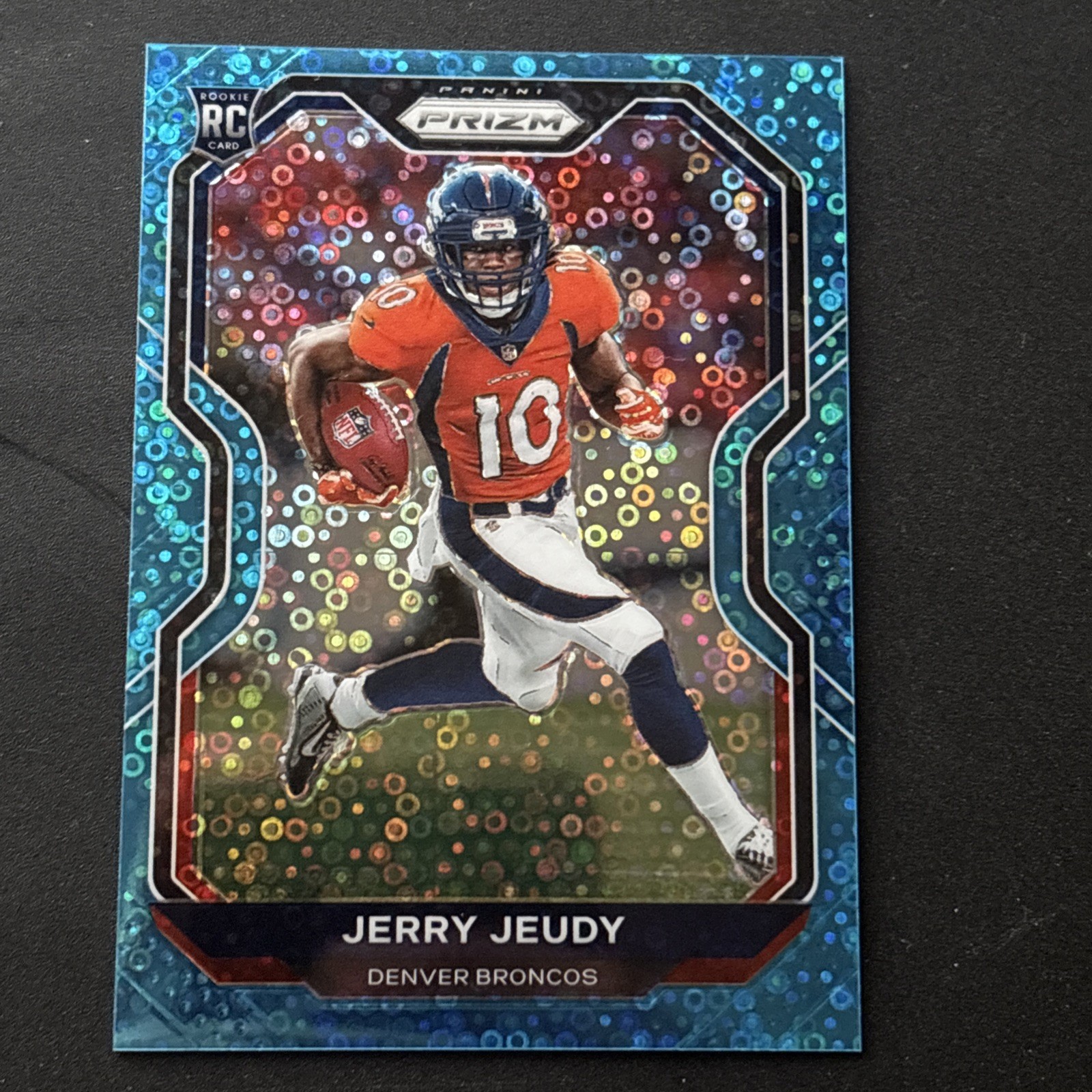 2020 Panini Prizm #314 Jerry Jeudy Rookie Card RC Rare Blue No Huddle SSP /79!!!