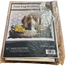 Jeanette Crews Feed Bag Buddies Counted Cross Stitch Kit golden retriever dog
