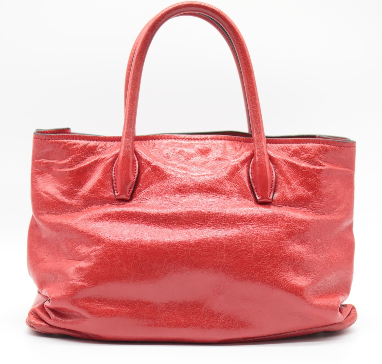 MIUMIU Tote Bag Leather Red Authentic — image 7