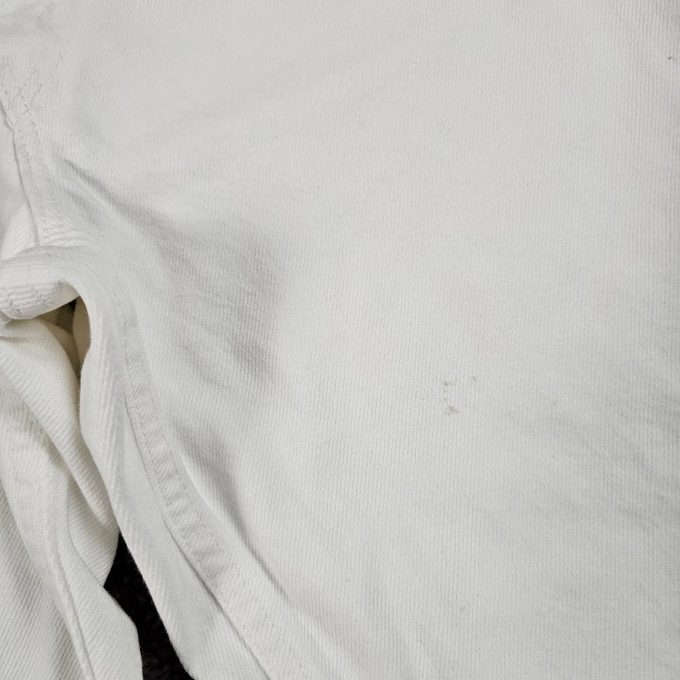 VINTAGE Levis 550 Jeans Womens 12 R White Tapered Relaxed 90s USA Mom 27x30 - Image 3 of 4