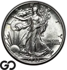 1943 Walking Liberty Half Dollar, Gem BU++
