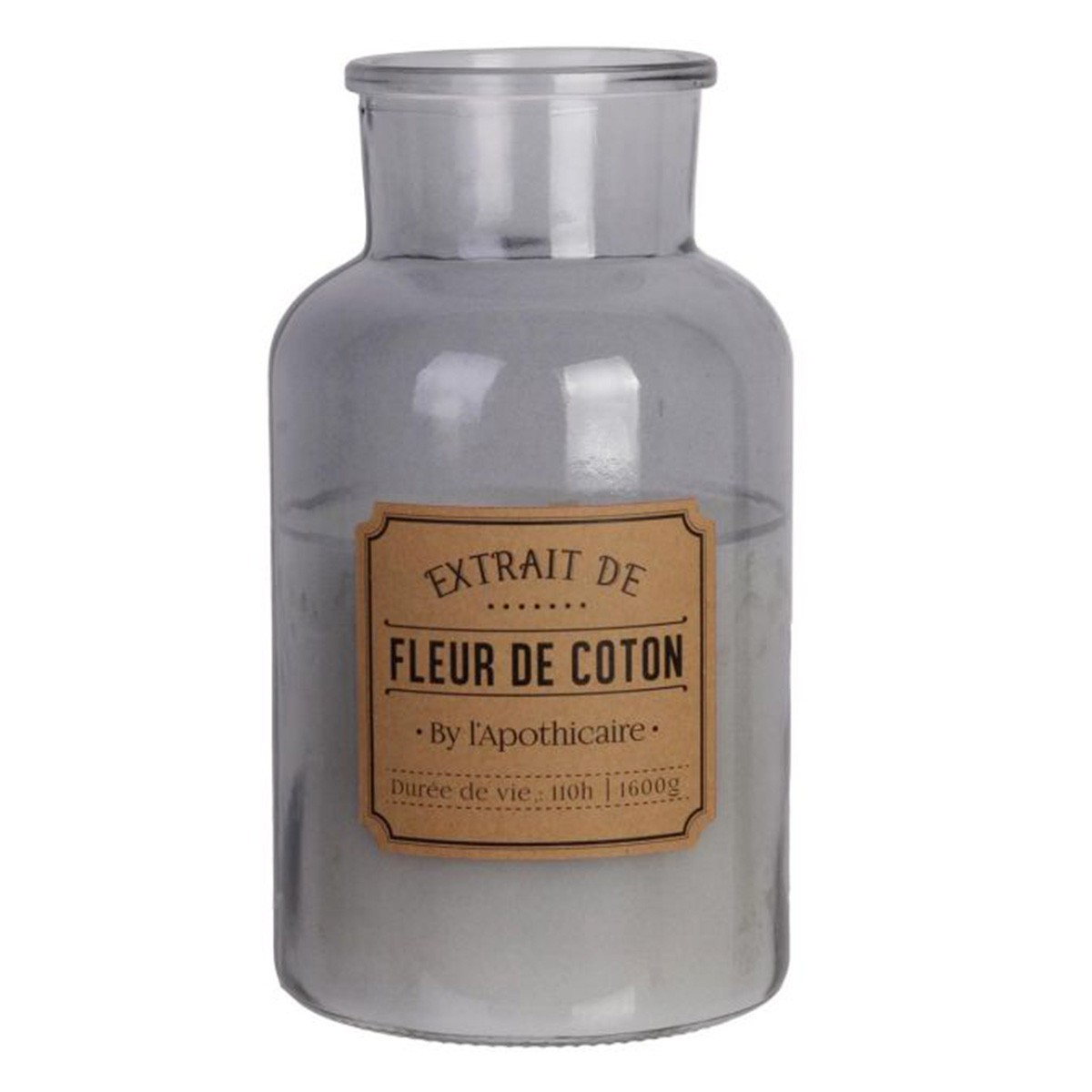 Bougie parfumée fleur de coton 1600g pour ambiance de salon cocooning