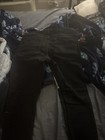 Custom 1of 1 Patched Jeans Black Denim 24 Patches Size W33x32L — photo 7
