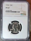 1964 Washington Silver Quarter PF67 NGC Graded. Great Pricing FREE SHIP