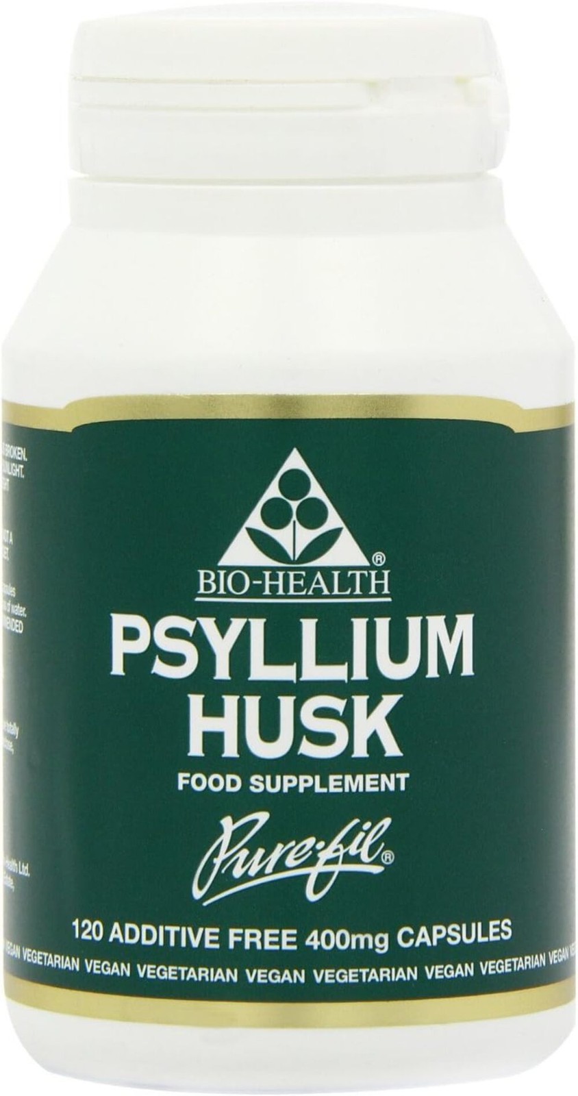 Bio-Health Psyllium Husks 400mg Capsules - 120 Count