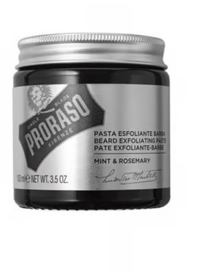 PRORASO Beard Exfoliating Paste Mint & Rosemary 100ml