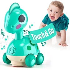 Cubicfun Baby Toys 12 Months Touch & Go Musical Light Infant Crawling 