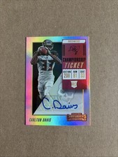 2018 Contenders - CARLTON DAVIS - Championship Ticket /49 - Rookie RC Auto