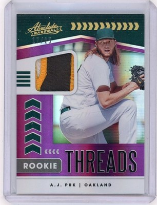 2020 ABSOLUTE #RT-AP A. J. PUK 3-COLOR PATCH RC 17/25 (OAKLAND ATHLETICS) 072125