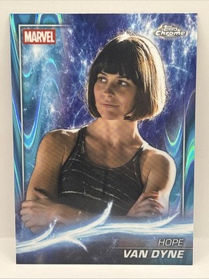 Hope Can Dyne 2025 Topps Chrome Marvel Studios Wave Refractor Card No. 59
