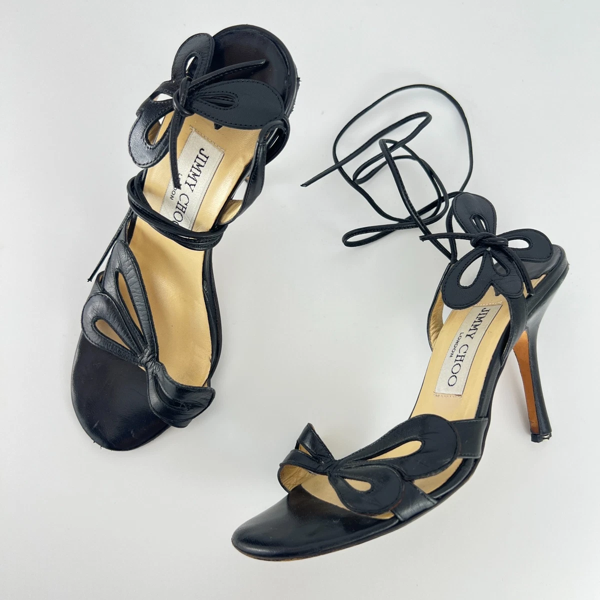Jimmy Choo Lace Up High (3-3.9 in) Heel Height Heels for Women for