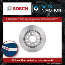 2x Brake Discs Pair Solid fits VW PASSAT Rear 05 to 14 282mm Set Genuine Bosch