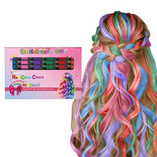 New Hair Chalk Comb Temporary Hair Color Dye for Girls Kids, Washable Hair