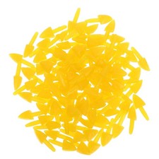 Yellow Plastic Bird Beak Craft Accessories 100Pcs Reusable for DIY Animal Toys