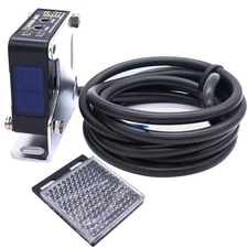 /Indoor Wall Mounted Photoelectric Beam Sensor 12-240VDC 24-240VAC Retrorefle...