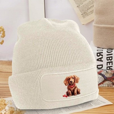 Süßer Welpe mit Herz Beanie Welpe Haustier Hunde Valentinstag Geschenk für Sie und Ihn