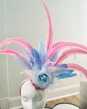 Handmade Feather Fascinator Headpiece Unique One Of A Kind New Orleans