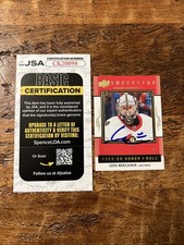 Leevi Merilainen IP Signed Upper Deck Card JSA Coa Senators Autographed