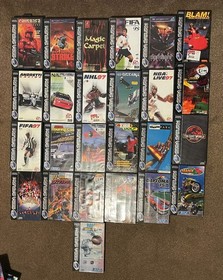Huge bundle of 38 Sega Saturn Games Inc Baku Baku, Sonic Jam, Nights into Dreams