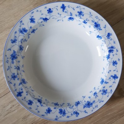 Neu Arzberg Form 1382 Blaublüte Suppenteller Ø 23.5Hermann Gretsch Alte Schrift 