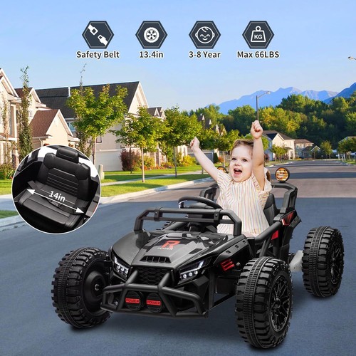 24V Electric UTV Kids Ride On Car Toys with Powerful Motor & 4 Shock Absorbers - Picture 7 of 12