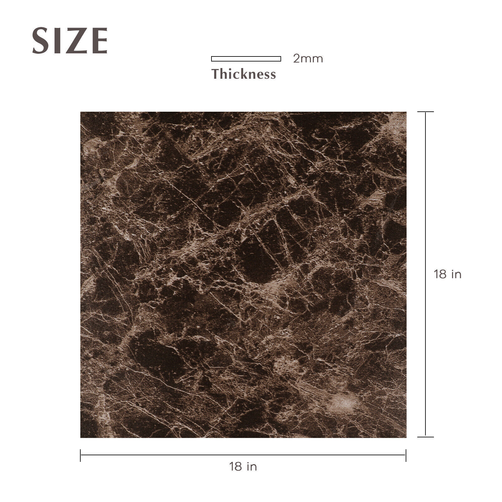 24pcs 54 Sq.ft Self Adhesive Vinyl Floor Planks PVC Marble Floor