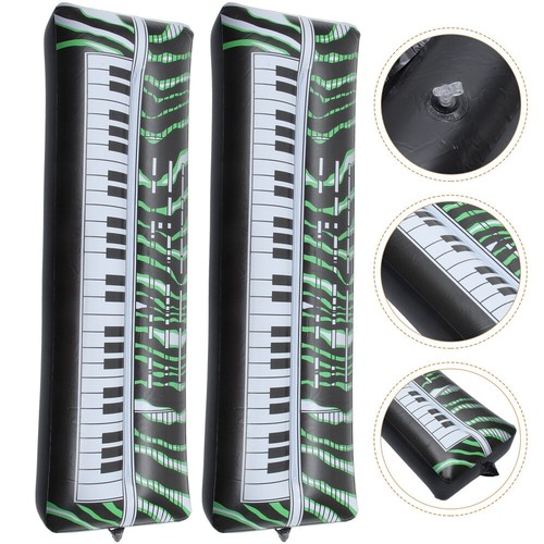 2 Pcs Inflatable Electronic Keyboard Photo Booth Props Blow up Piano - Picture 5 of 12