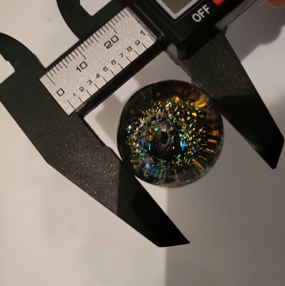 25.3mm Rare Galaxy Vortex Handmade Art Glass Galaxy Marble Ball Large