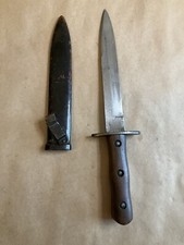 Italian WWII Fighting Knife W/ Metal Scabbard