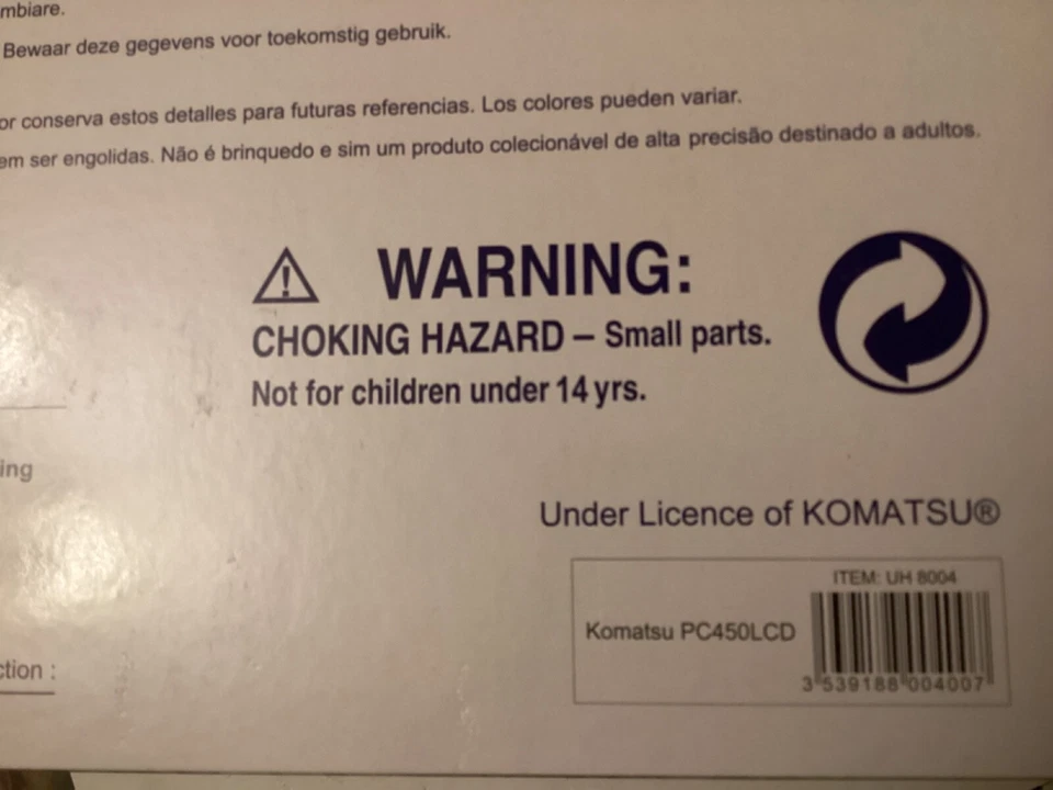 Universal Hobbies 1/50 Scale Komatsu PC450LCD THE EXPERTS LINE UH8004 # - Image 4 of 4