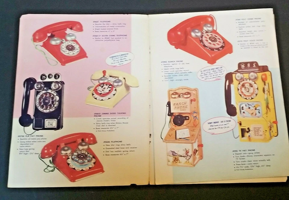RARE VINTAGE GONG BELL TOYS CATALOG USA ~ PUSH, PULL and RIDE ON TOYS Foto 2 de 4