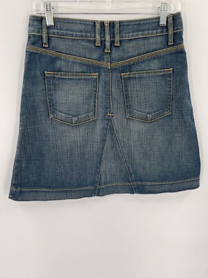 Boden Everyday Denim A-Line Blue Jean Skirt Size 8R EUC Classic