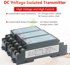 Voltage Transducer DC Current Signal Isolated 1A 5A 50V 100V to 4-20mA/0-5V/10V