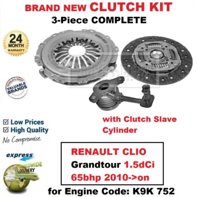 For Renault Clio Grandtour 1 5dci 65bhp 10 On Brand New 3pc Clutch Kit Csc Ebay