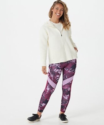 New Balance x Isaac Mizrahi Live! Sport Loft Knit Jacket Sea Salt XL A385812