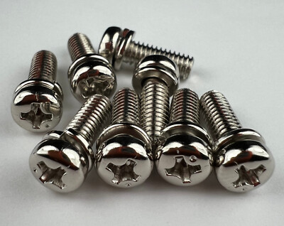 #ad 25 m4x12 JIS Pan Head Lock Washer Carburetor Screws MADE IN JAPAN Bright Plated $13.99