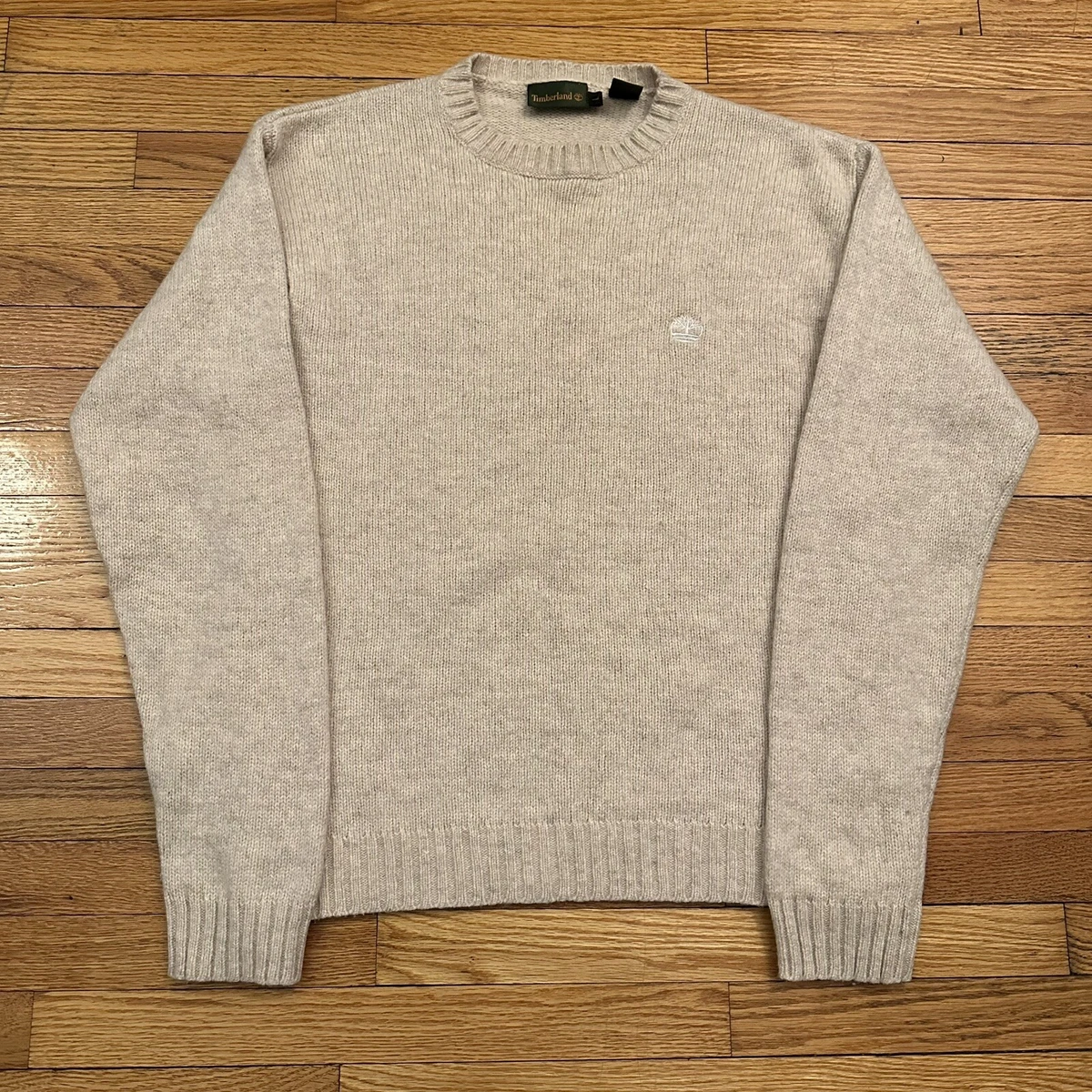 Vintage 90s Timberland Beige Wool Knit Sweater Size Large Men eBay