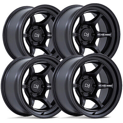 Set-4) Black Rhino Shogun 17x8.5 6x5.5