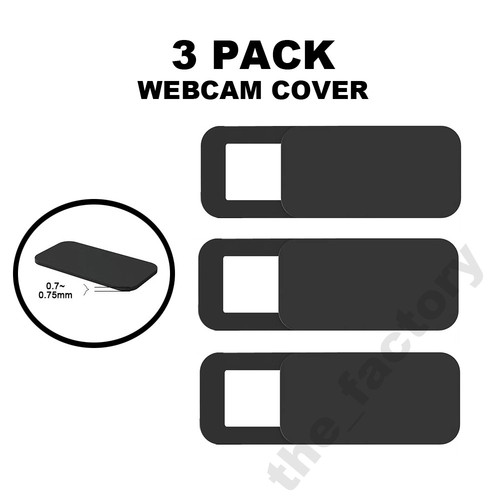 3 PACK Webcam Laptop Camera cover 0.03inch Thin Sticker Mobile Tablet privacy - 第 1/2 張圖片