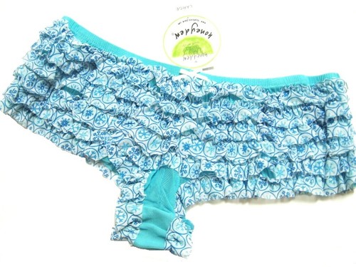 A334 Honeydew Intimates NEW Women's Tier Layer Ruffle Sheer Mesh Rumba Boyshorts - Picture 23 of 71