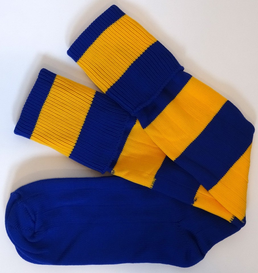 School Uniform Games & Rugby Socks Striped Body Adult Sizes Many