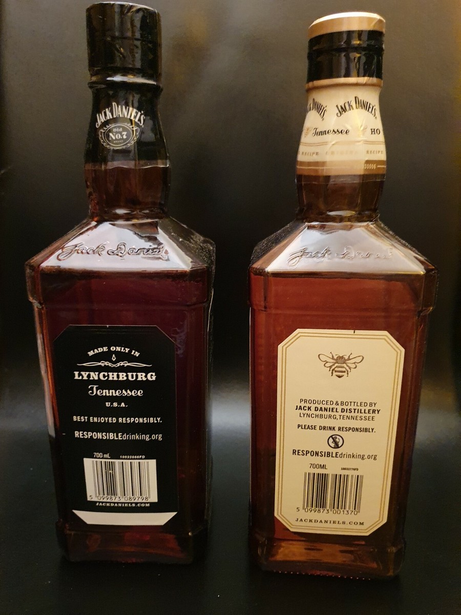 Jack Daniels 700ML Display Bottles Duo (Contains NO Alcohol