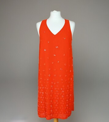 NEXT Premium Sleeveless Beaded Shift Dress SIZE UK 8 EU 36 Tunica Party Cocktail