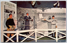 Vintage Postcard - Babe Ruth - Jack Dempsey - Jim Thorpe - National Wax Museum