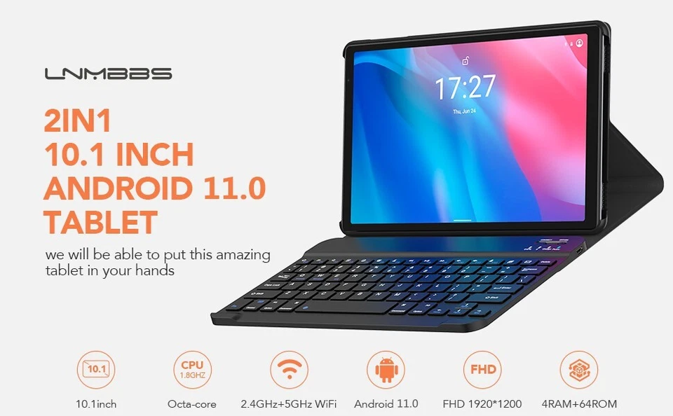 LNMBBS- Android 10" 4GB RAM 64GB Storage 10.0 Octa-Core Processor - Image 2 of 4