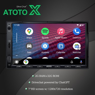 ATOTO 2-DIN 7'' Wireless Carplay Stereo Head Unit Android w/ Drivechat Radio