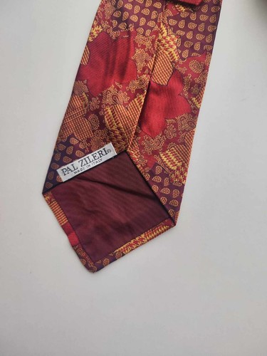 CRAVATTA "PAL ZILERI" MADE IN ITALY ALL SILK SETA TIE SOIE SEDA VINTAGE KRAWATTE - Imagen 2 de 6