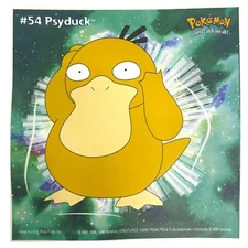 Pokemon Collect 'em Stick-Ups Psyduck #54 Large 4” Sticker Priss Prints